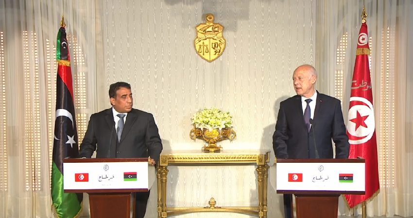 Kaïs Saïed et Mohamed Menfi