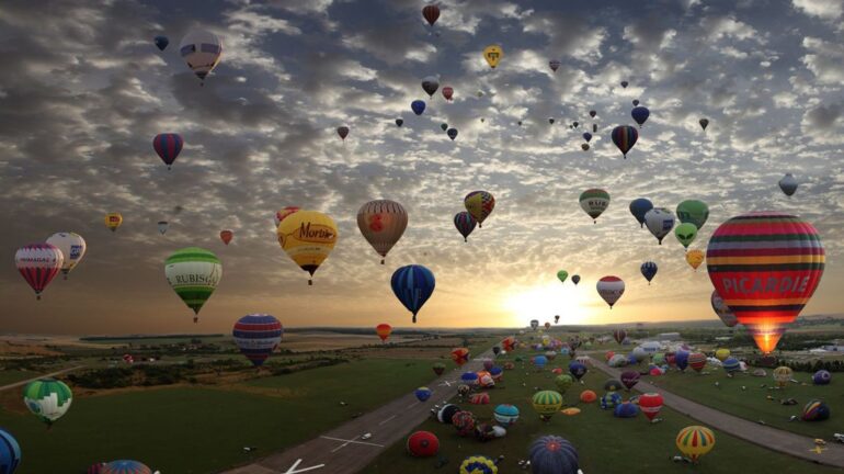 Djerba rassemblement de montgolfières