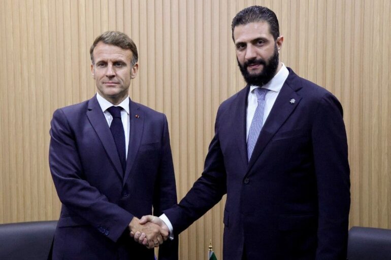 Emmanuel Macron Ahmad al-Charaa