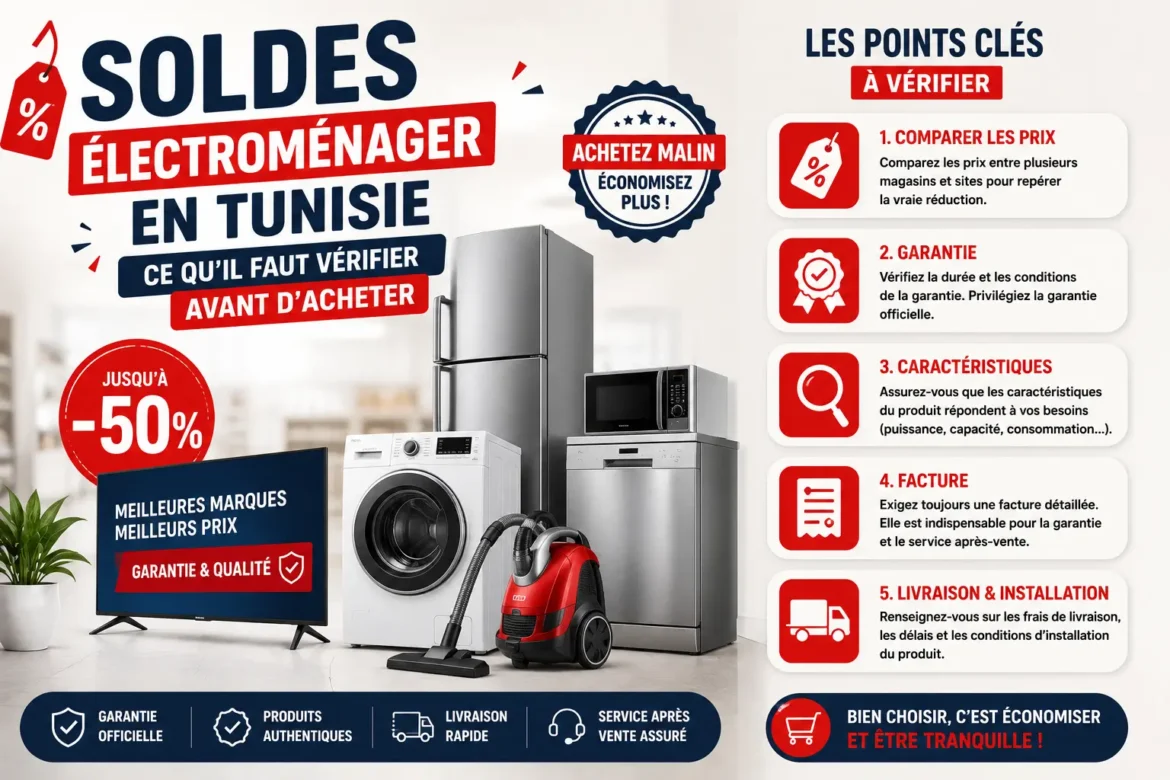 Soldes électroménager en Tunisie