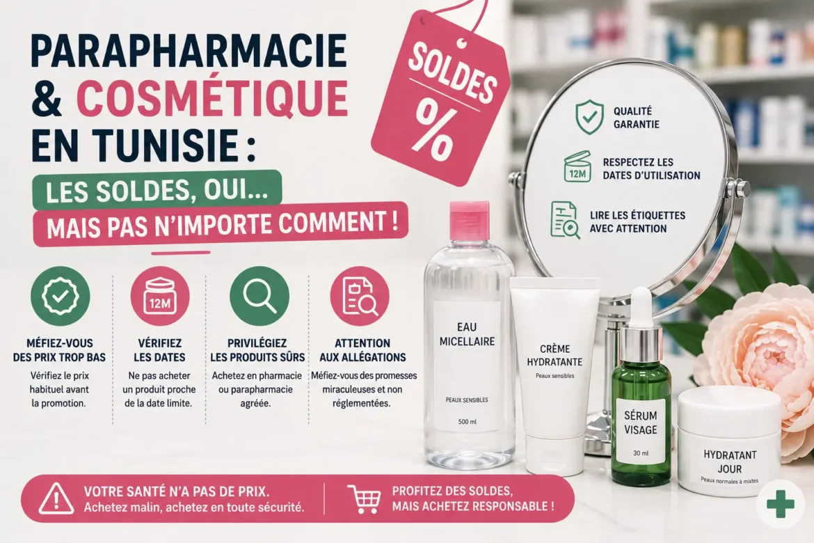 Soldes en parapharmacie et cosmétique en Tunisie