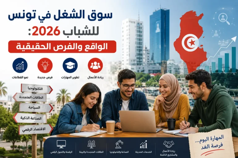 سوق الشغل في تونس للشباب 2026: الواقع والفرص الحقيقية