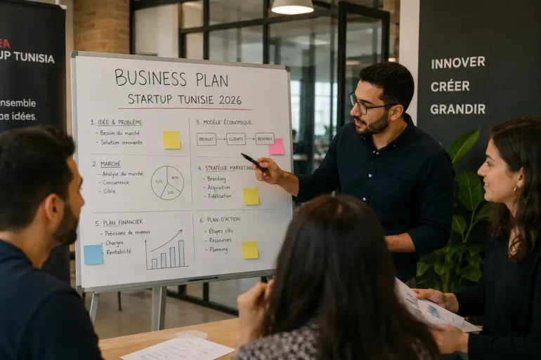 Business plan startup Tunisie : modèle et étapes
