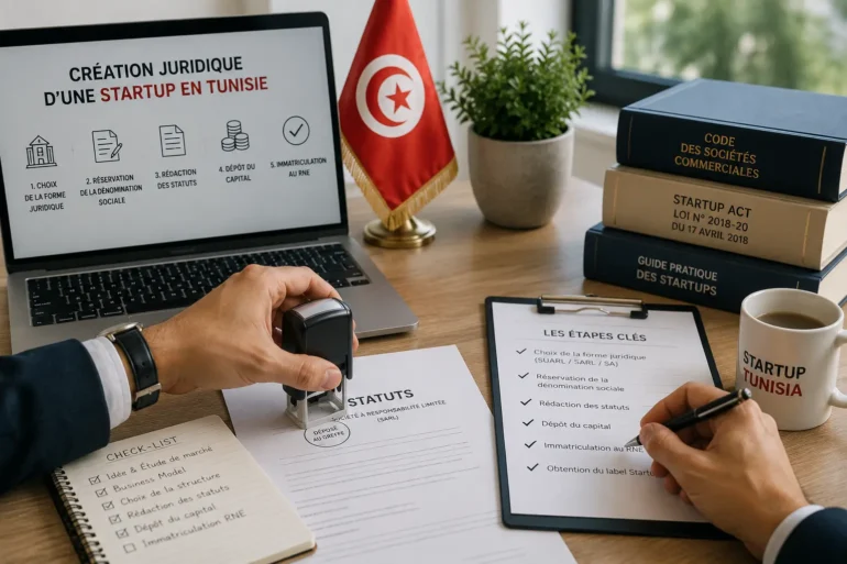 Créer juridiquement une startup en Tunisie