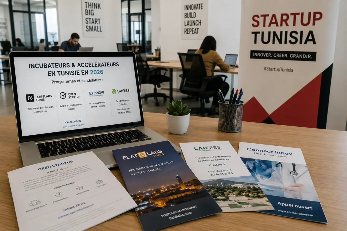 Startup en Tunisie : incubateurs et accélérateurs 2026