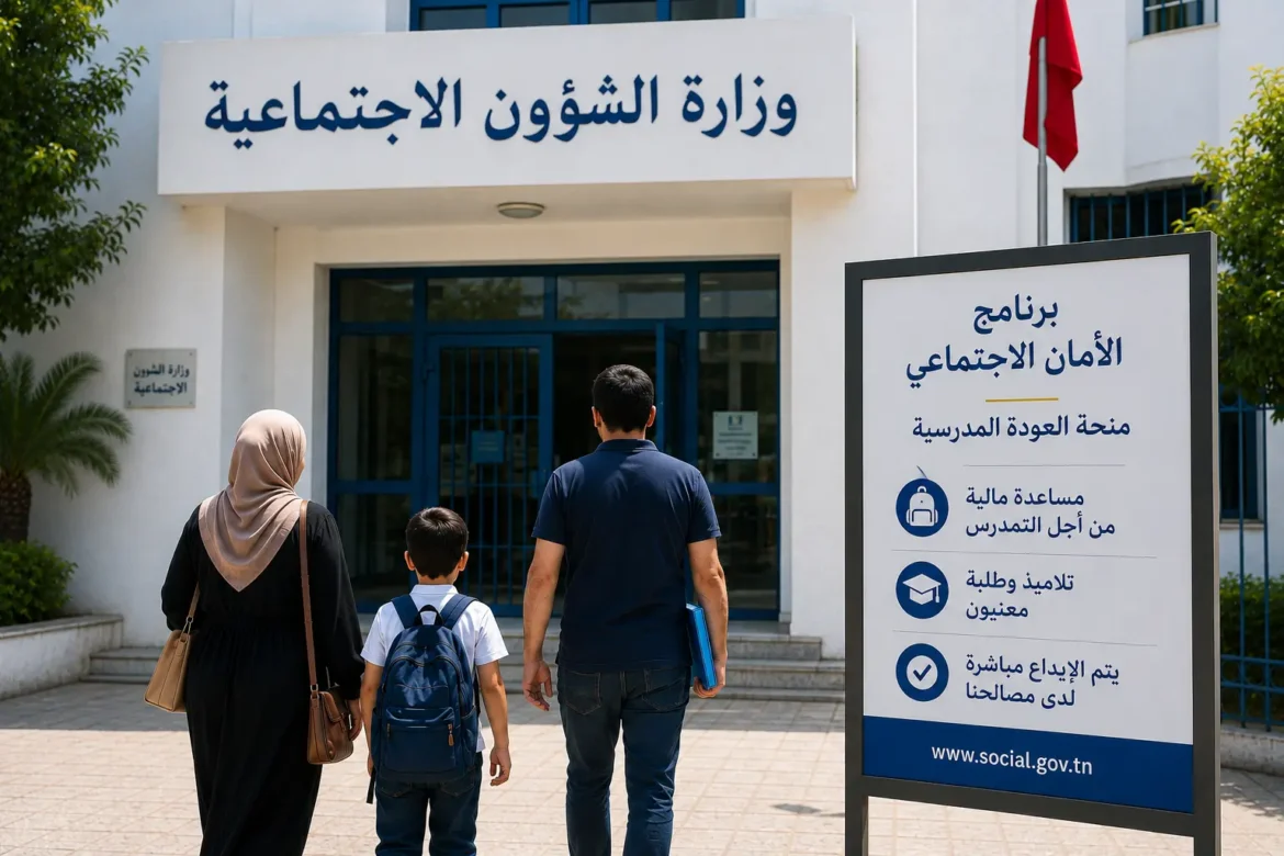 منحة العودة المدرسية في تونس ضمن برنامج الأمان الاجتماعي
